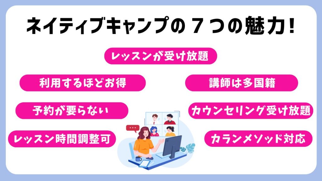 ネイティブキャンプのココが凄い！７つの魅力